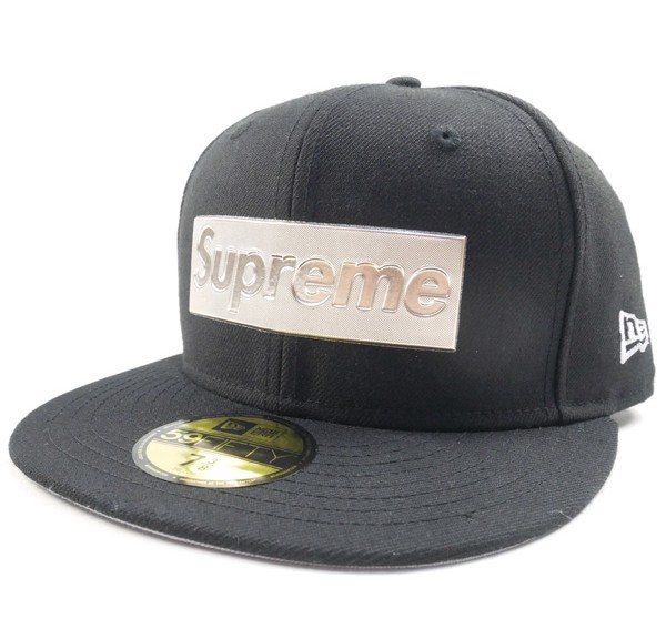 Supreme Metallic Box Logo New Era 黒